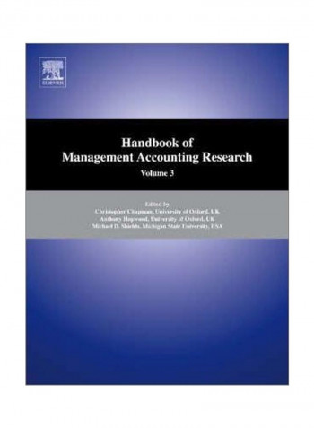 Handbook Of Management Accounting Research: Volume 2 Hardcover