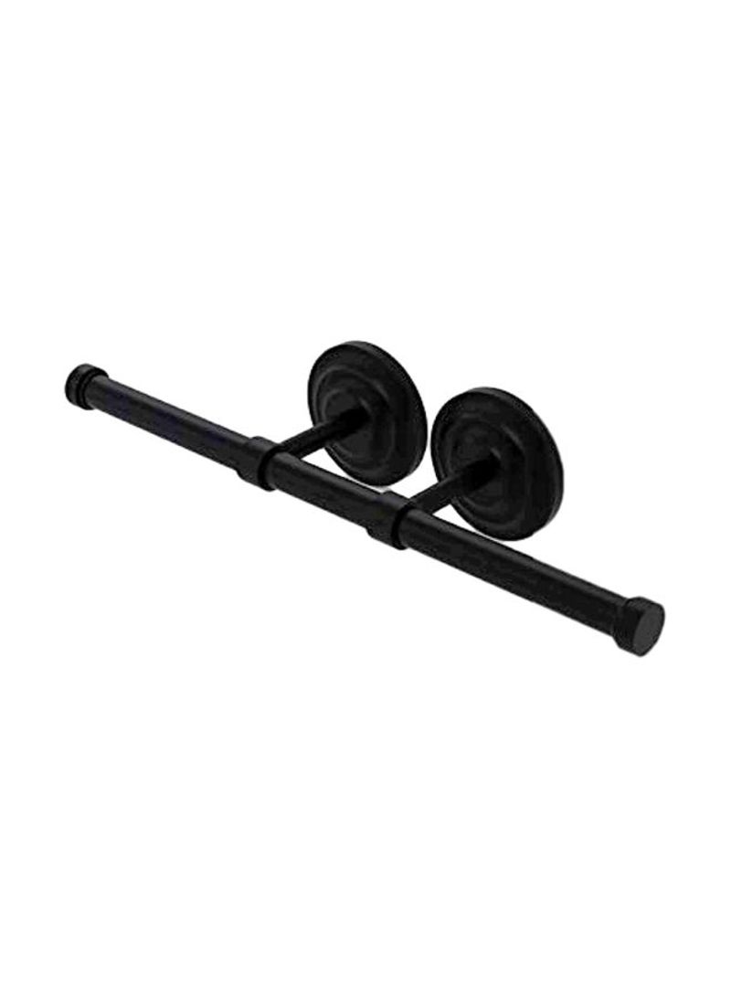 Que New Collection Toilet Paper Holder Black 15inch