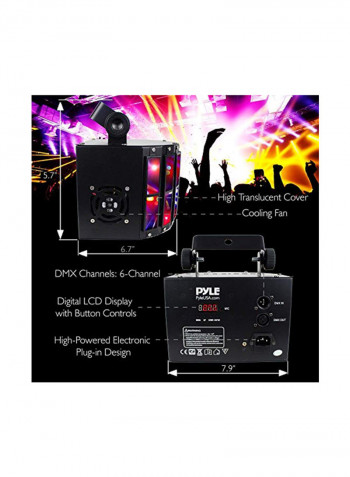 Party Projector DJ Dance Light Black 5.7x6.7x7.9inch