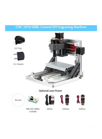 CNC Machine Engraver With Offline Controller Silver/Red 44x17x25centimeter
