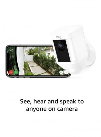 Spotlight Wireless Camera White/Black 4.96x2.72x2.99inch