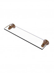 Soho Collection Organizing Glass Shelf Clear/Gold 22inch