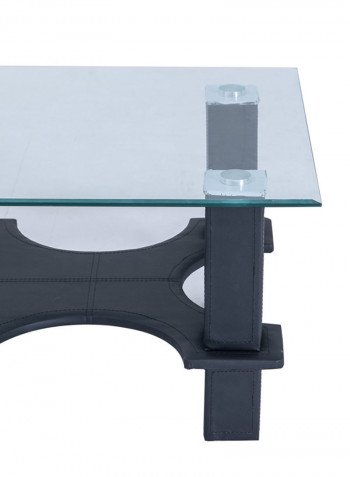 Suva Coffee Table With 6 Stools Black