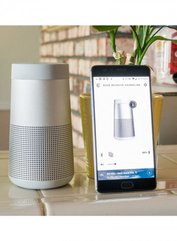 Revolve Wireless Bluetooth Speaker 5.97x3.24x3.24inch Grey/Silver