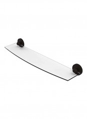 Skyline Collection Glass Shelf Clear/Black 24inch