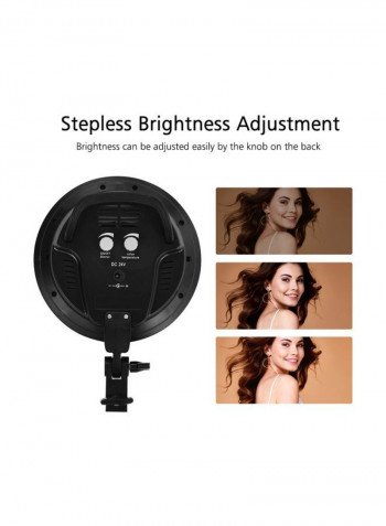 7-Piece Studio Photography Softbox LED Light Kit Black