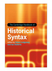 The Cambridge Handbook Of Historical Syntax Hardcover