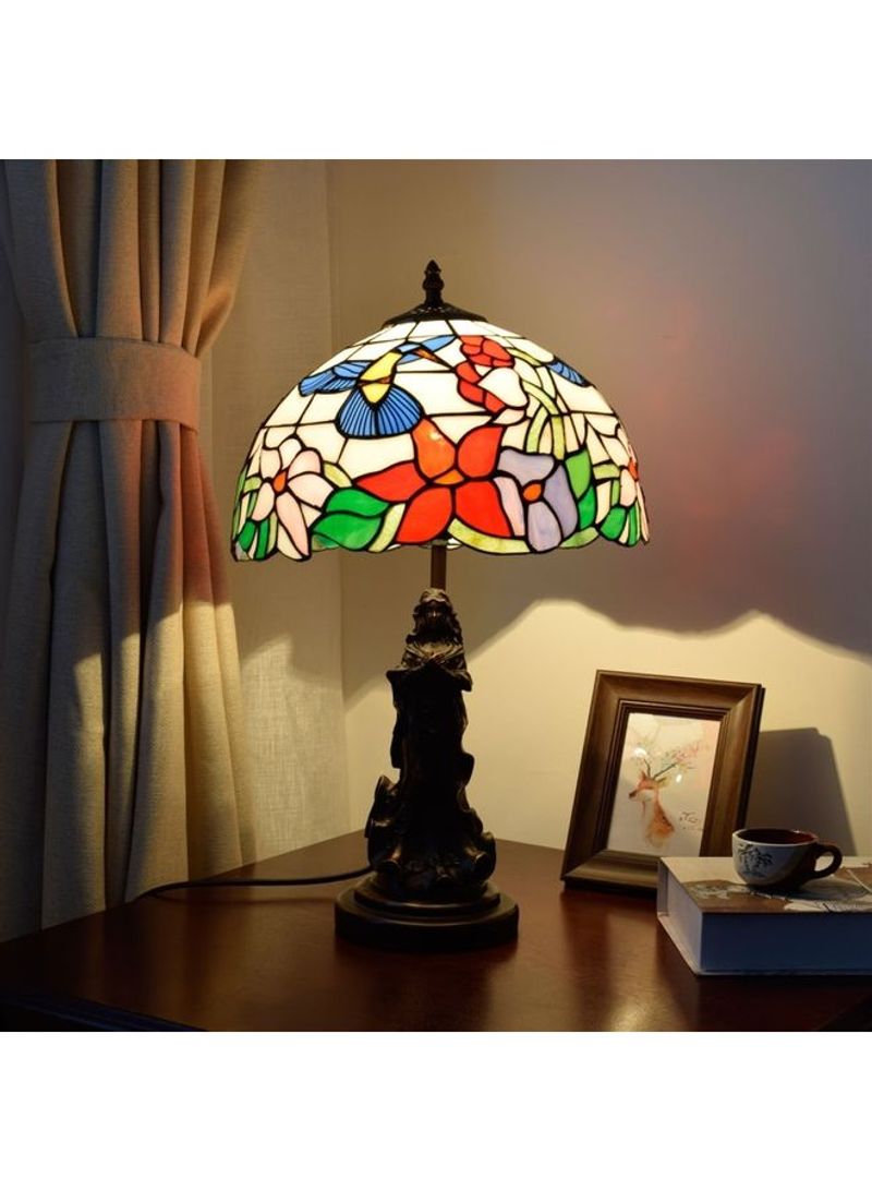 Glass Lampshade Table Lamp Multicolour