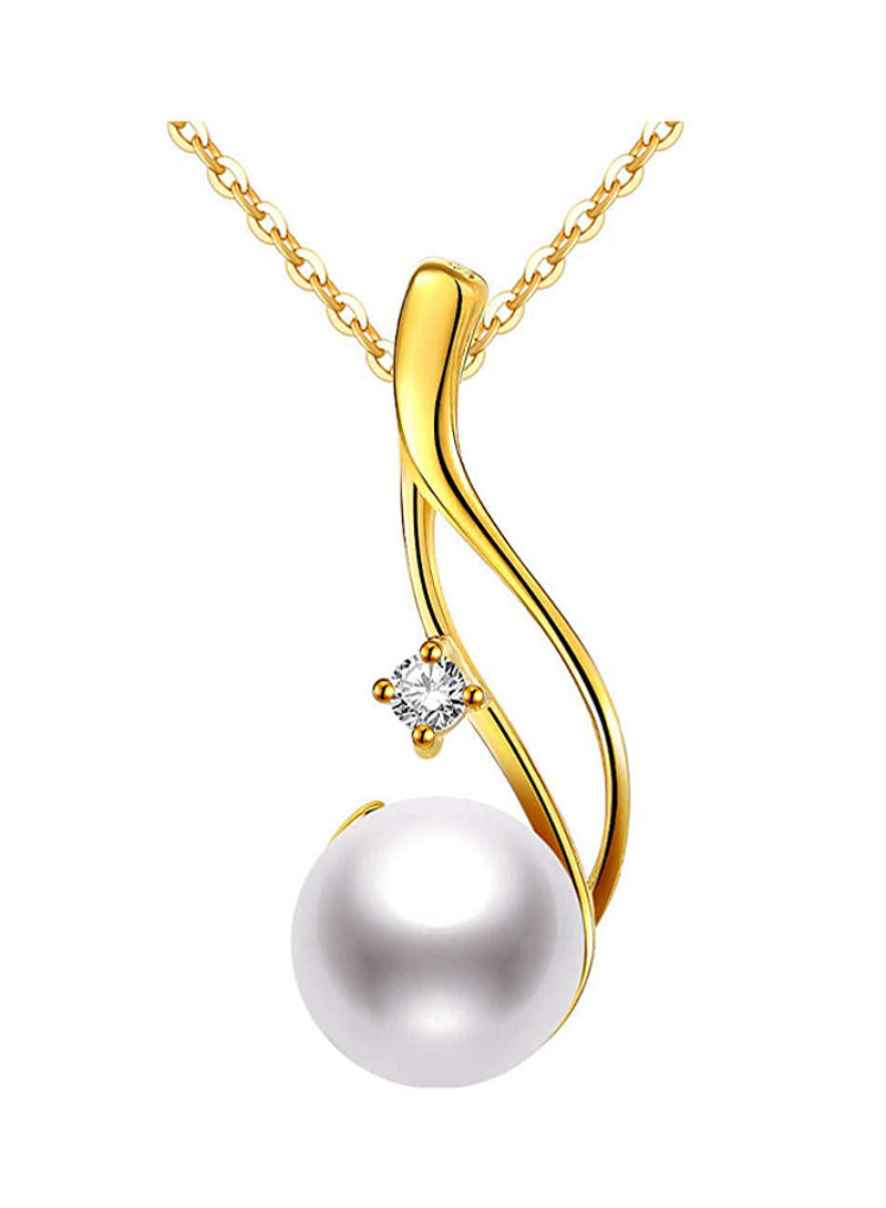 Freshwater White Pearl Pendant Necklace