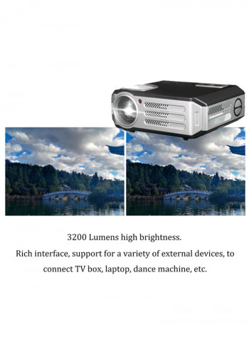 Home Theater Video Digital Projector Black/White