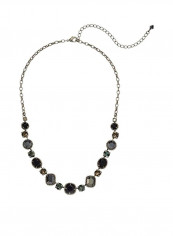 Onyx Embellished Bib Necklace