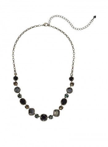 Onyx Embellished Bib Necklace