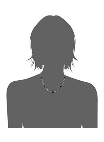 Onyx Embellished Bib Necklace
