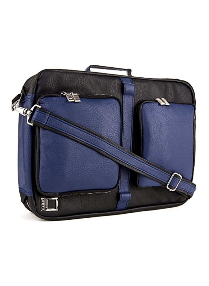 3 In 1 Backpack And Messenger Bag Black/Blue