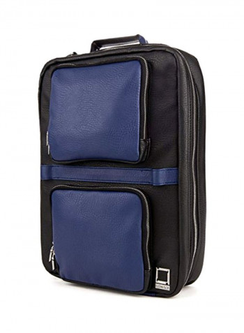 3 In 1 Backpack And Messenger Bag Black/Blue