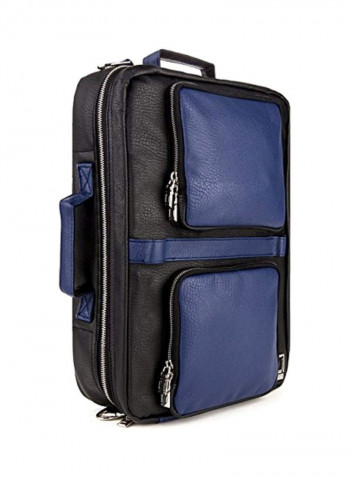 3 In 1 Backpack And Messenger Bag Black/Blue