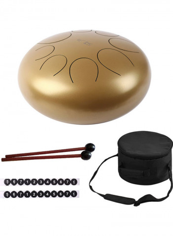 8-Tone Compact Steel Tongue Hand Pan Drum Percussion Set