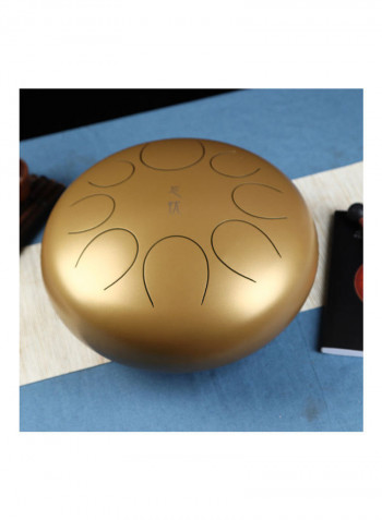 8-Tone Compact Steel Tongue Hand Pan Drum Percussion Set