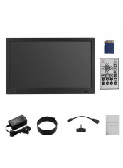 Electronic Lcd Digital Photo Frame Album Kit 15.6inch Black