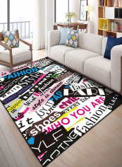 Printed Anti-Skidding Mat Multicolour 140x200centimeter