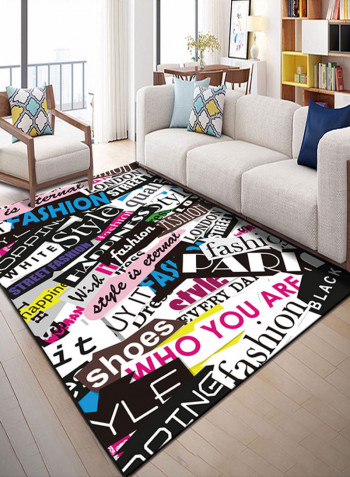Printed Anti-Skidding Mat Multicolour 140x200centimeter