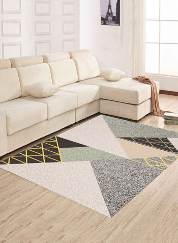 Colour Block Supple Washable Floor Mat Multicolour 140X200centimeter