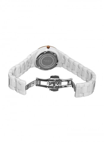 Women's Crystal Studded Analog Watch AK509WTR