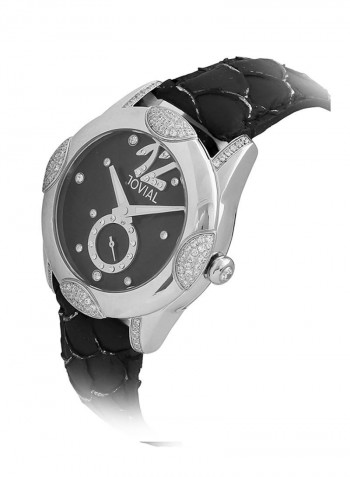 Women's Casual Leather Quartz Analog Wrist Watch 9101 LSLQ 13-Z
