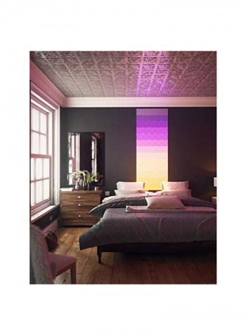 Pack Of 9 Canvas Square Expansion Touch And Rhythm Sensitive LED Light Panels Grey