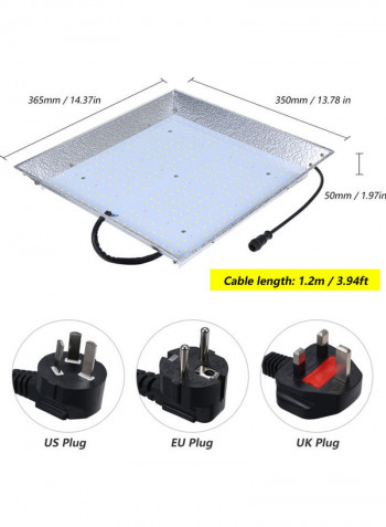 1000W LED Grow Light With Hanging Chains Silver