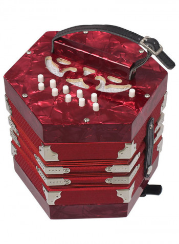 Concertina Accordion Anglo Style with Carrying Bag