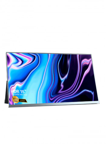 Portable IPS Panel Support Gaming Monitor 15inch Silver