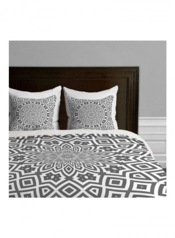 Argyropoulos Helena Printed Duvet Cover Polyester Grey/White Twin