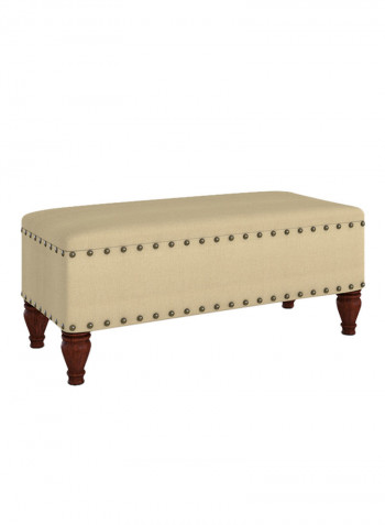 Lattimer Upholstered Storage Bench Light Beige 50x120x45centimeter