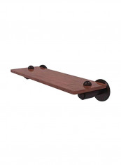 Soho Collection Wooden Shelf Brown 16inch
