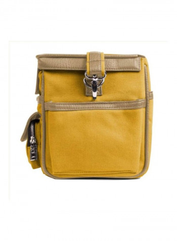 Camera Bag With Adjustable Dividers For Samsung DLSR Cameras Mustard Yellow/Cool Camel