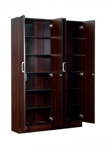 Four Door Wardrobe Armoire Wenge 180x160x40centimeter