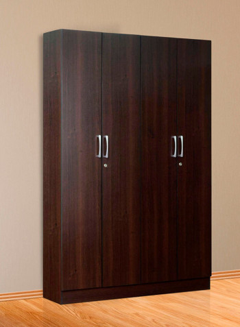 Four Door Wardrobe Armoire Wenge 180x160x40centimeter