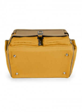 Camera Bag With Adjustable Padded Dividers For Leica Cameras Yellow/Brown