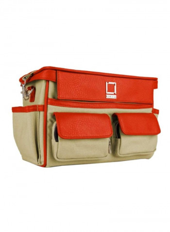 Camera Bag With Removable Shoulder Strap For Canon EOS Cameras Beige/Orange