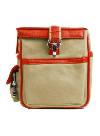 Protective Camera Bag For Panasonic Lumix Cameras Beige/Red/Silver