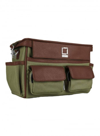 Camera Bag For Canon EOS Cameras Forest Green/Espresso Brown