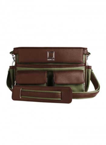 Camera Bag For Canon EOS Cameras Forest Green/Espresso Brown