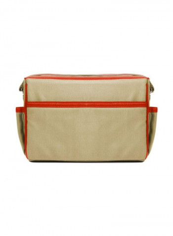 Camera Bag With Adjustable Padded Dividers For Leica Cameras Raw Beige/Orange