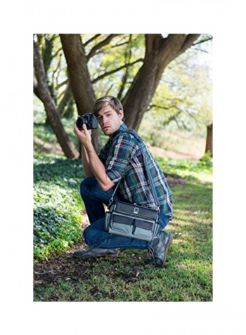 Camera Bag With Removable Shoulder Strap And Adjustable Strap For Canon EOS Cameras Black/Grey