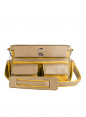 Protective Bag For Sony DSLR Alpha Cybershot Camera Yellow/Brown