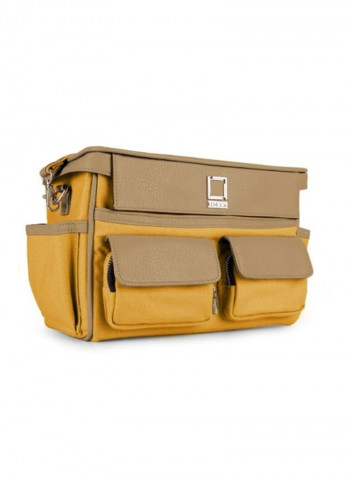 Protective Bag For Sony DSLR Alpha Cybershot Camera Yellow/Brown