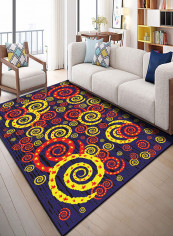 Printed Washable Anti-Slip Mat Multicolour 140x200centimeter