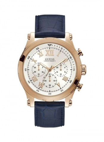 Men's Leather Analog Watch W1105G4
