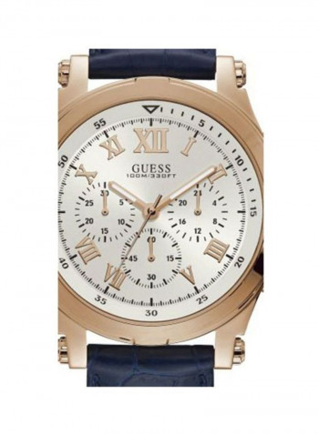 Men's Leather Analog Watch W1105G4
